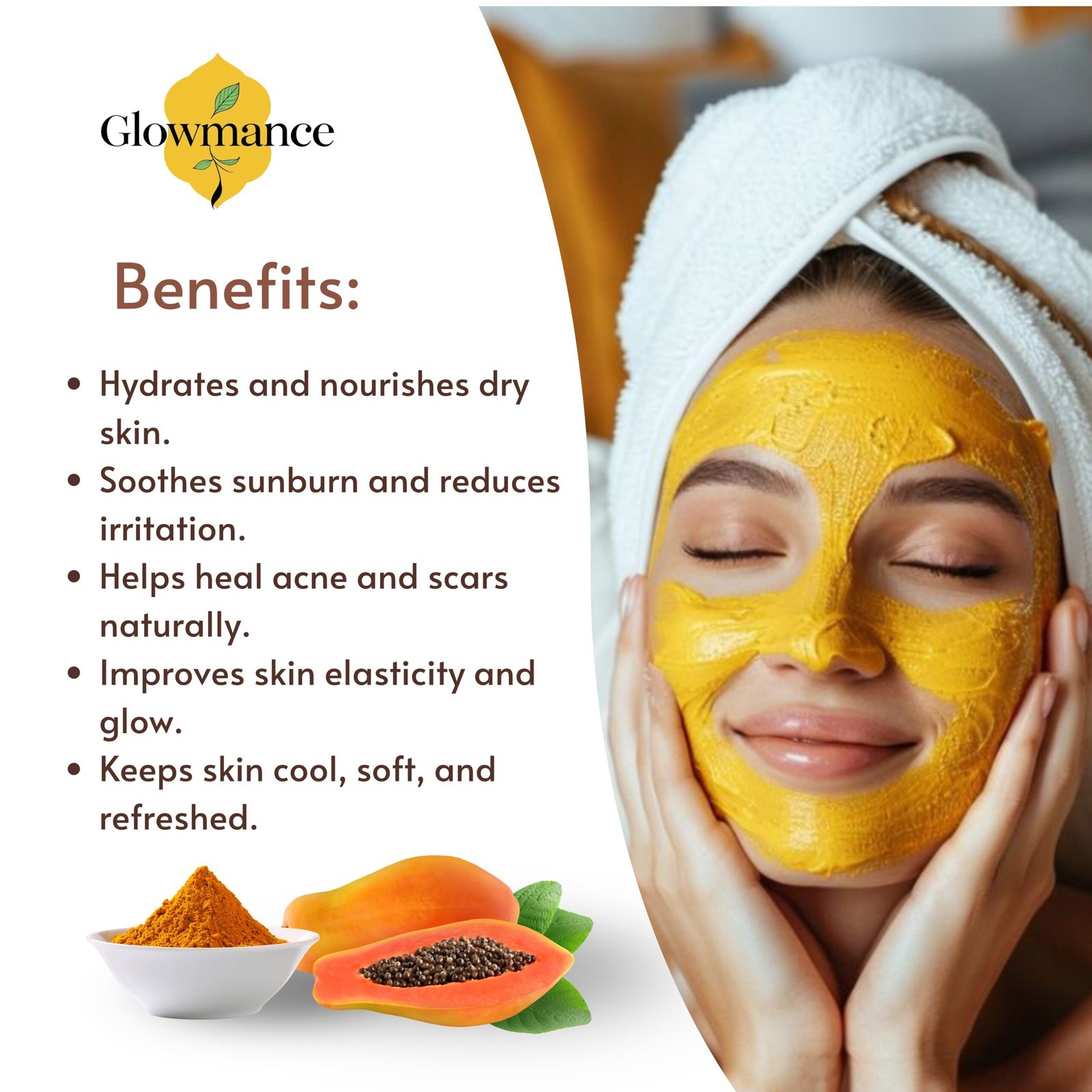 Papaya Face Pack Powder – 100 gm - Image 2